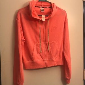 Victorias Secret Pink Cropped Sweater
